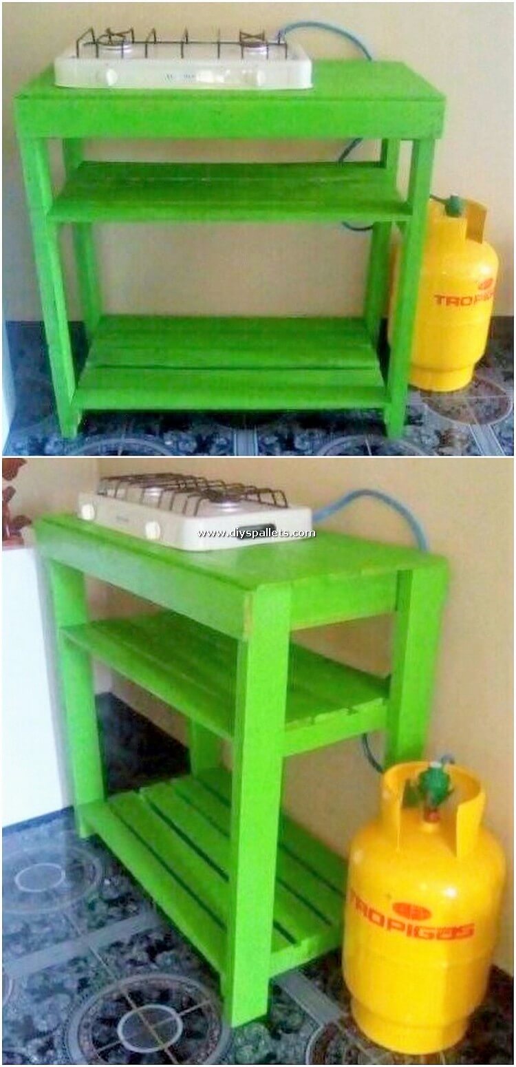 Pallet Stove Stand