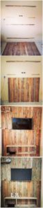 Pallet Wall Paneling with LED Holder