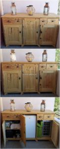 Pallet Wood Cabinet