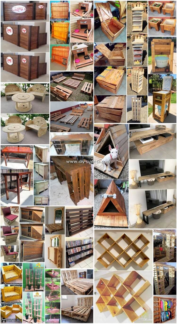 Genius Wood Scraped Pallets Recycling Projects
