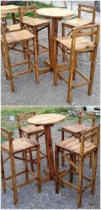 Pallet Dining Table and Chairs