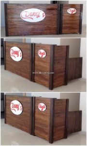 Wood Pallet Counter Table