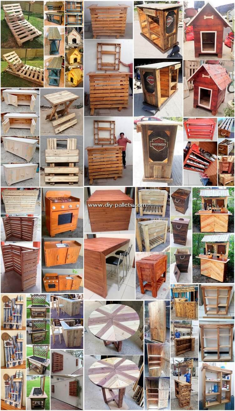 Low Budget Wood Shipping Pallets DIY Projects