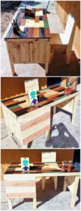 Pallet Desk Table and Chair